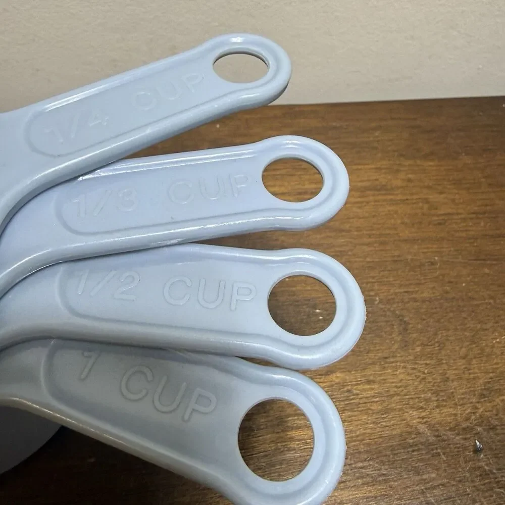 Vintage Rubbermaid Measuring Cups 8315 Country Blue Set of 4 Baking Grandmacore